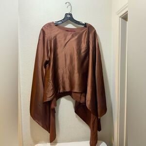 SIES MARJAN  Draped 	Top asymmetrical Brown size 8